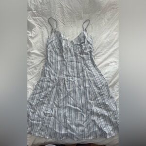 Guess Blue and White Striped Dress